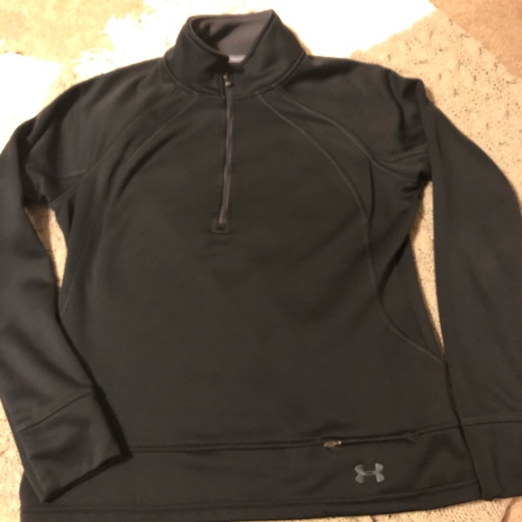 Under Armour Tops - Under Armour Black Quarter-Zip Sweatshirt